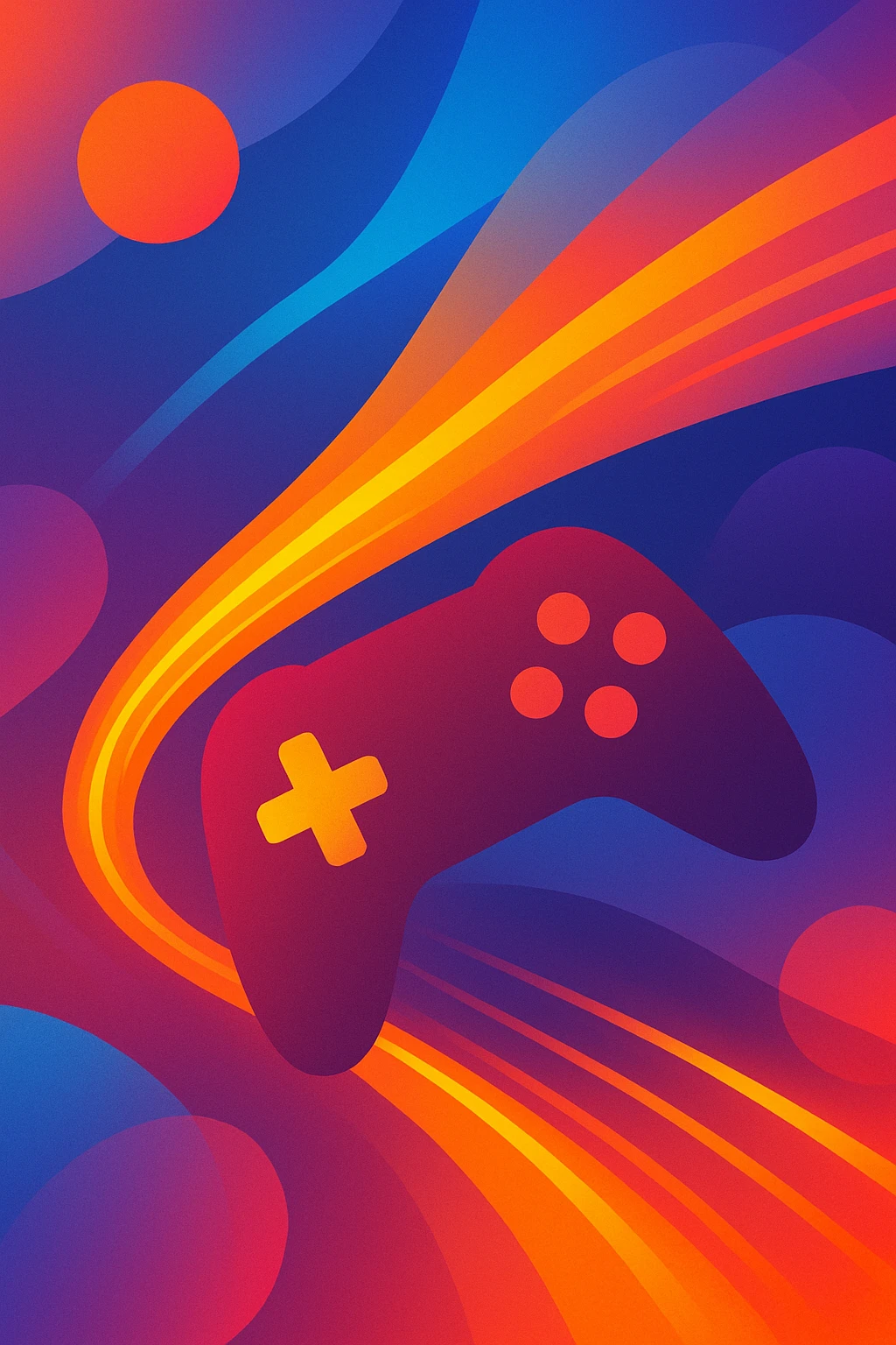Nintendo Switch 2同梱セットをイメージした抽象的なデジタルアート